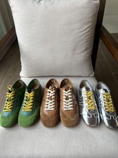 2024 New Niche dvn Training Shoes Lace-up Forrest Gump Shoes Flat sneaker Leather Casual Women's Shoes