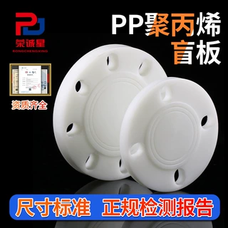 国标pp法兰盲板耐腐蚀密封化工堵片环保pp法兰片DN50/80/100定制