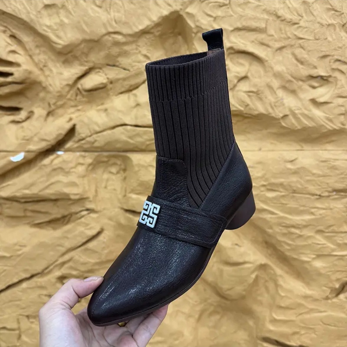 Elastic fabric foreign trade Martin boots for women