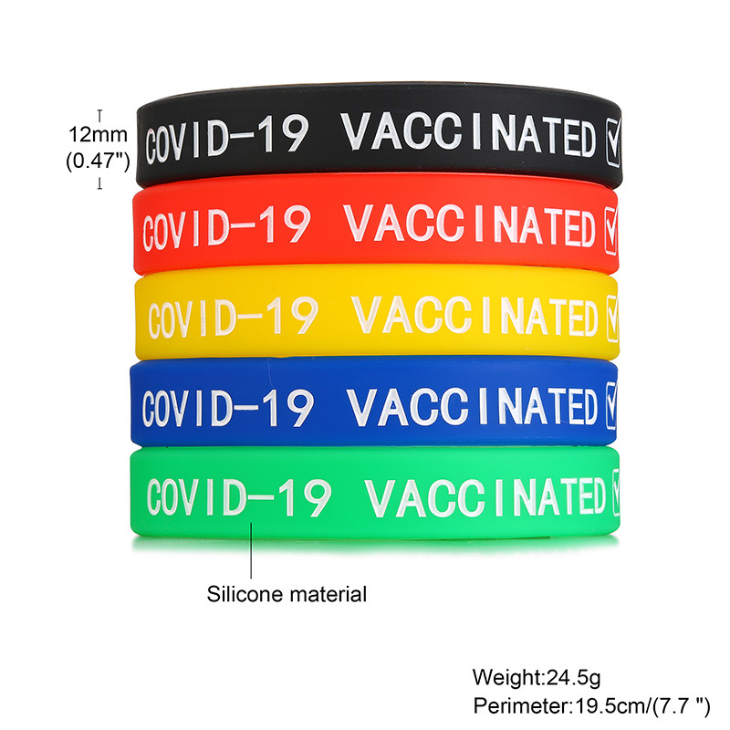 Fashion Geometric Letter Silica Gel Unisex Bangle 1 Set