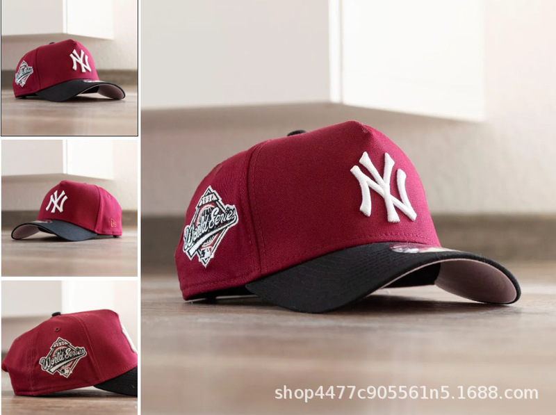 クロスボーダー NY LA 帽子卸売調節可能な野球帽チーム年記念キャップクラシックスポーツカーブつば帽子|undefined