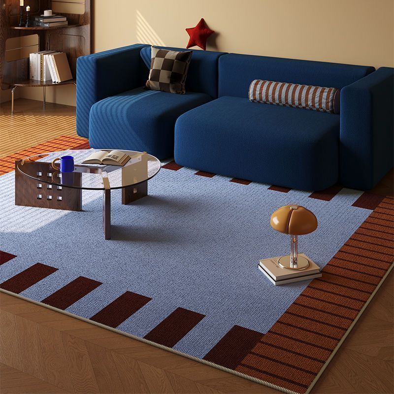 Medieval Style Living Room and Bedroom Floor Mats, Home Sofa Coffee Table, Large Area Full-Cover Simple Bedroom Cooling Anti-Slip Carpet
