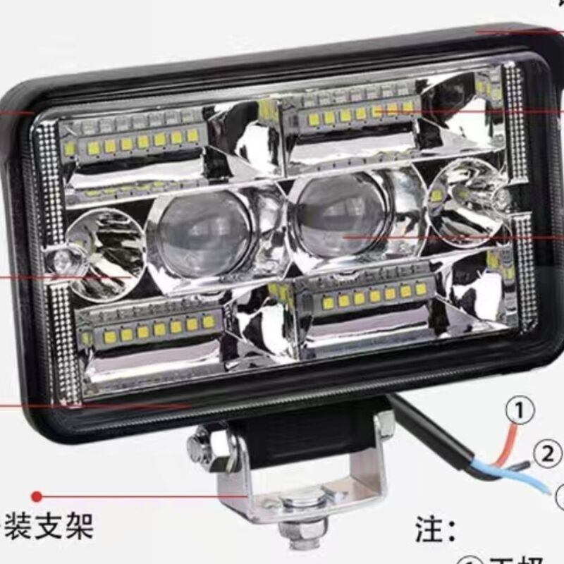 12V 車の LED ヘッドライト 24 トラック逆転ライト集光レンズレーザー砲フォグランプ高光束電気自動車スポットライト|undefined