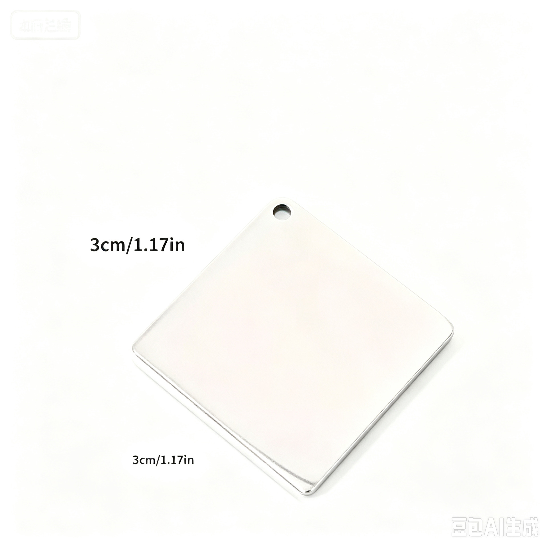 Placa Militar en Blanco de Acero Inoxidable para Collares y Llaveros image 11