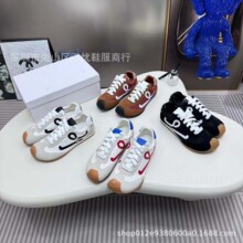 杨幂同款罗以为休闲鞋复古跑步鞋不对称鞋头德训鞋轻便运动阿甘鞋