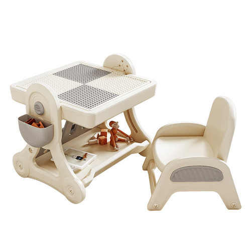 babyviva children's multi-functional building block table large particle puzzle game table boys and girls educational toy table