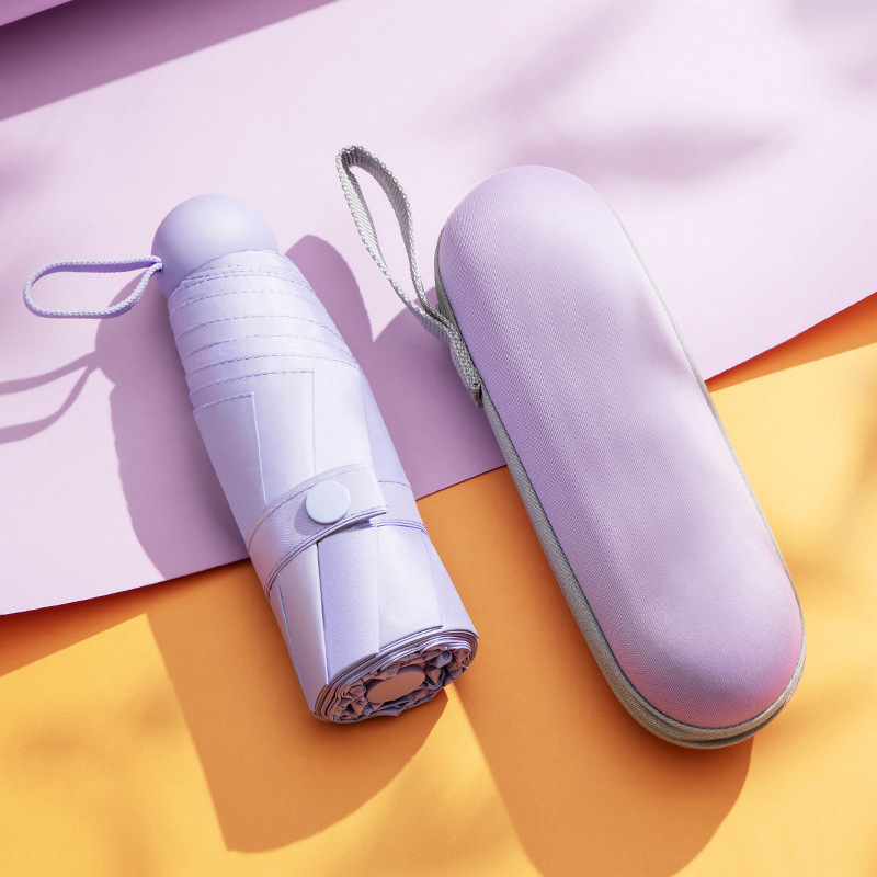 ミニポケットカプセル傘 小型フレッシュビニール日焼け止め傘 晴雨兼用 50% off 傘 広告傘|undefined