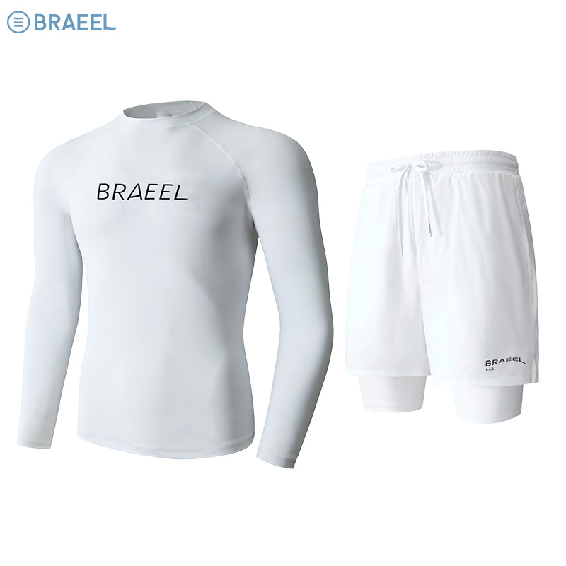 Men's Full Body Sun Protection Swimsuit Long Sleeve South Korea Diving Suit Quick-drying Swimsuit Jellyfish Suit Surfsuit Snorkeling suit