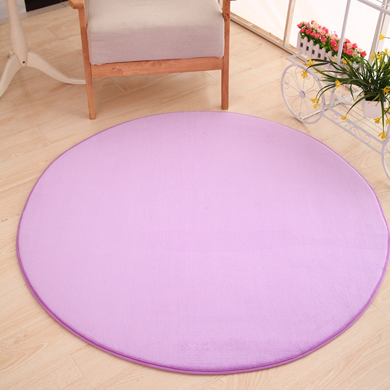 Coral terciopelo redondo --- púrpura