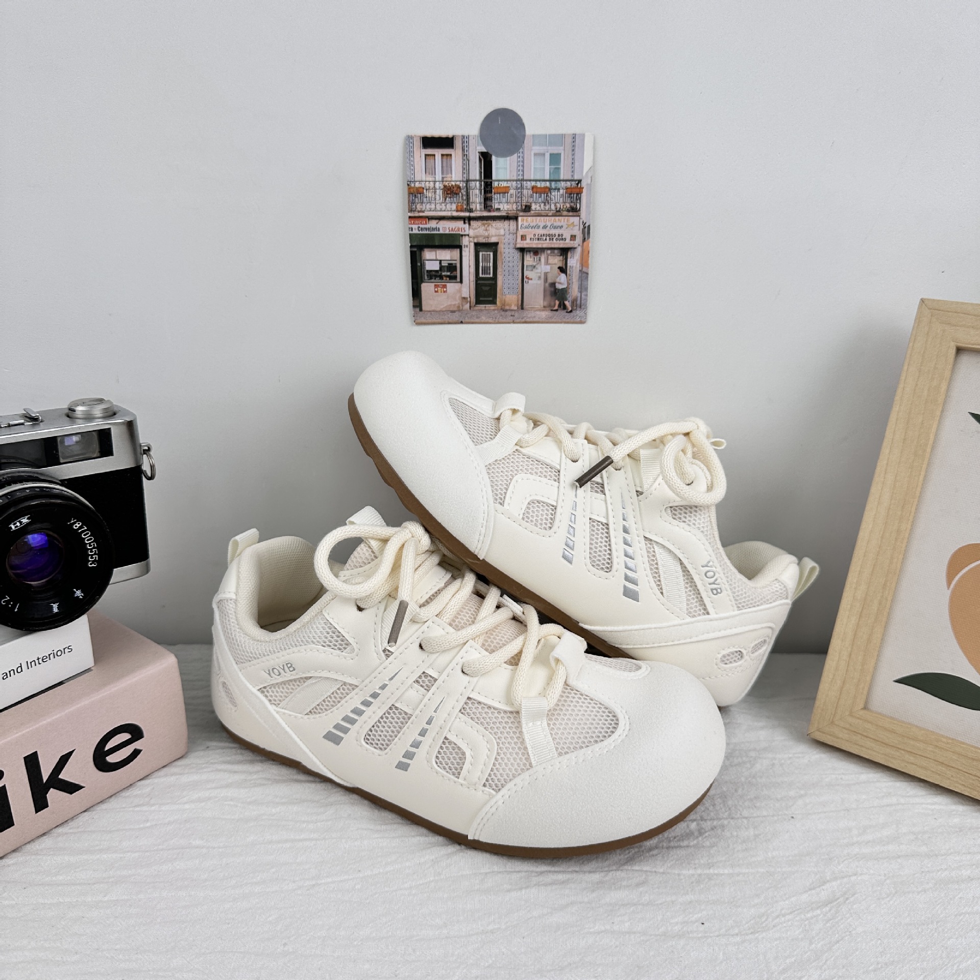 Yuanbo nicho zapatos de skate para mujeres 2025 nuevo verano delgado soleos transpirables zapatos casuales de malla universal zapatos de entrenamiento alemán image 9