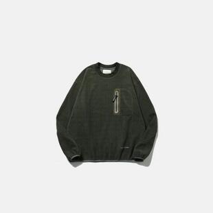 And Wander Micro Fleece Pullover Round Neck Fleece Sweater for Men and Women 3 Colors