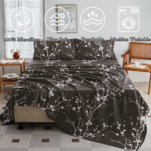 美国床单四件套Bedsheet set超细纤维床笠外贸亚马逊加大枕套出口
