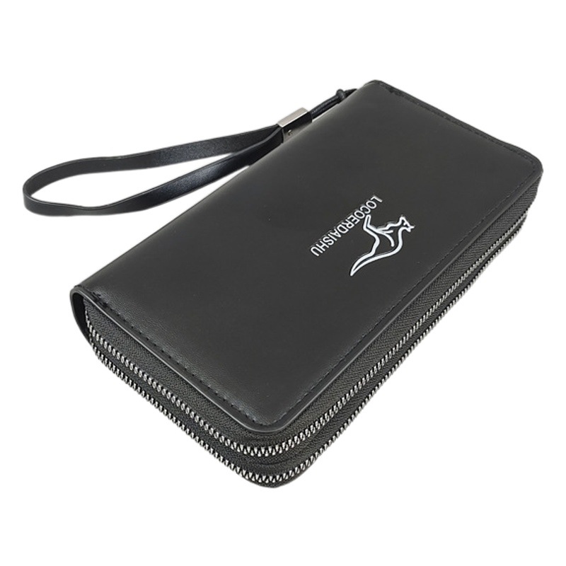 Aliexpress Double Handle Bag Fashion Wallet Men's Clutch Bag Business Multi-Card Slot Large Capacity Wallet
