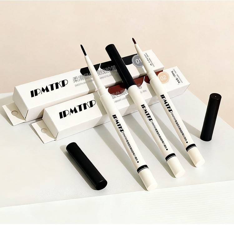 Ultra-Fine Long-Lasting Waterproof Eyeliner Gel Pen That Doesn'T Smudge, Suitable for Lower Eyelashes, Genuine Product for Beginners, Fine Eyeliner for Students