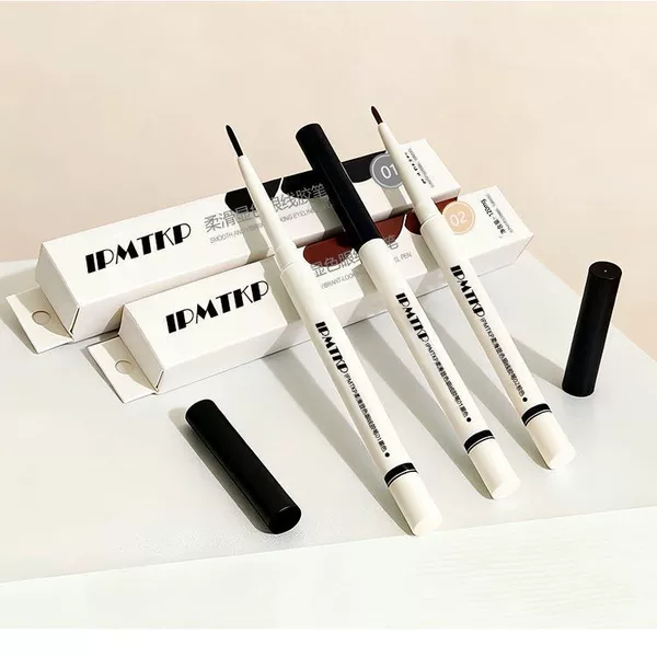 Ultra-Fine Long-Lasting Waterproof Eyeliner Gel Pen That Doesn'T Smudge, Suitable for Lower Eyelashes, Genuine Product for Beginners, Fine Eyeliner for Students