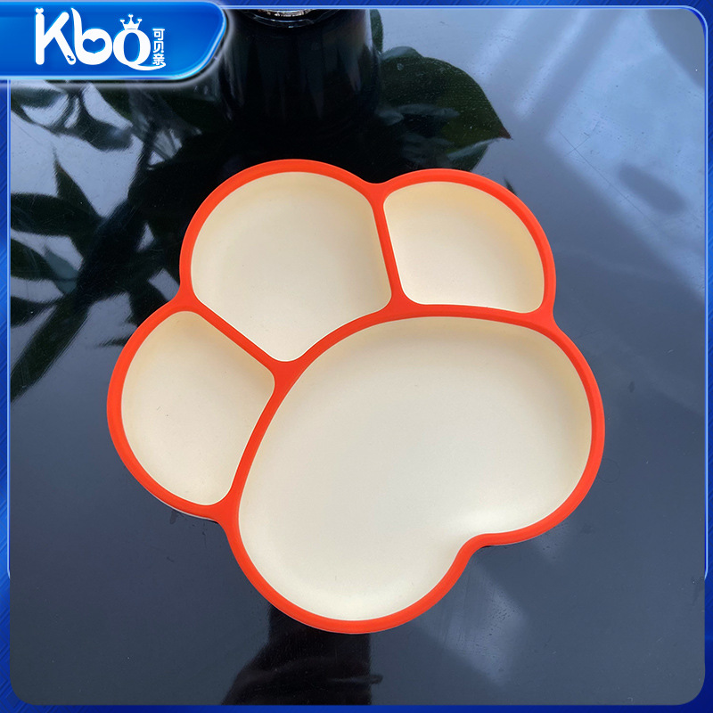 오렌지-투톤 고양이 발톱 플레이트