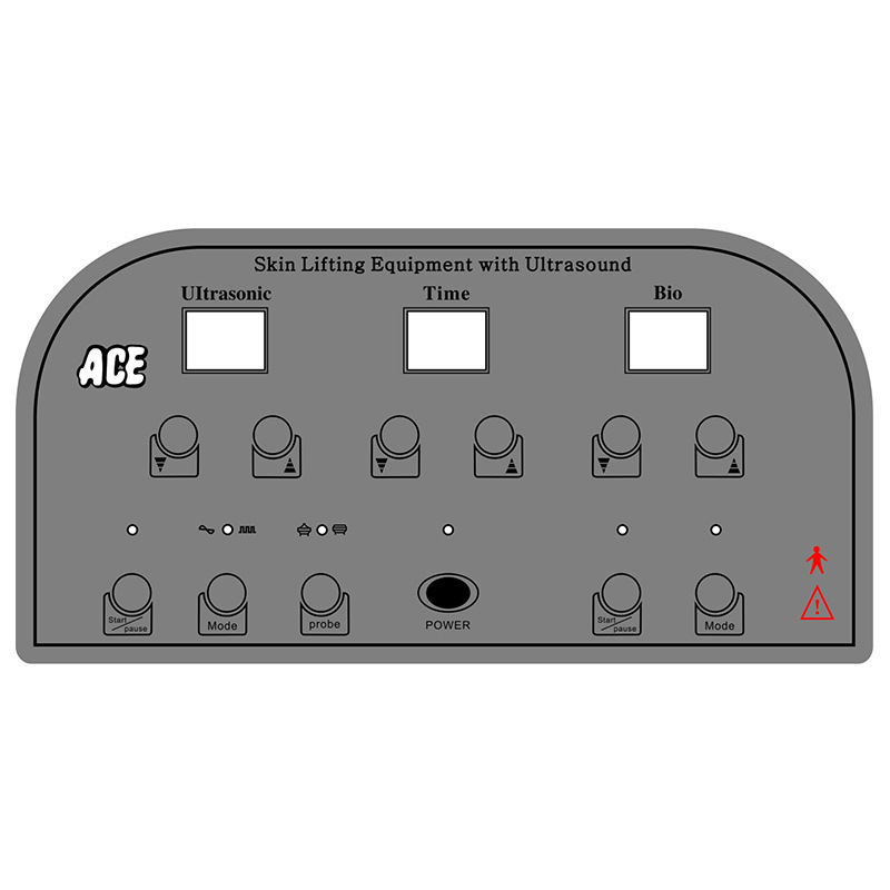 PVC薄膜触模按键面板 亚克力控制面板 PC丝印贴纸电子按键面板