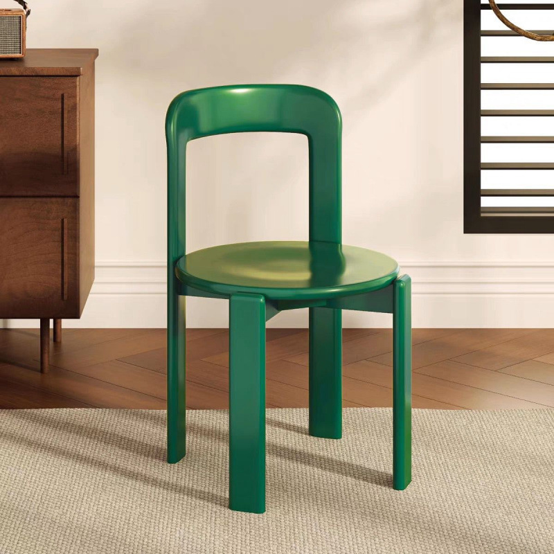 Mid-Retro Solid Wood Dining Chair Light Luxury High-End Coffee Shop B&B Backrest Chair Designer 2025 New Rey Chair
