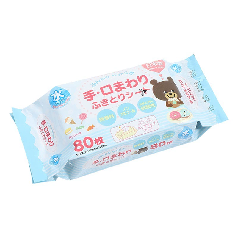 Удобный пакет Снимаемых детских салфеток Семейный пакет Увлажняющие детские салфетки для рук Трансграничные детские влажные салфетки