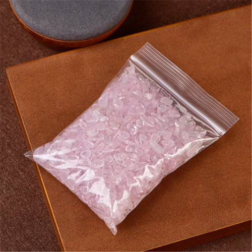 Factory direct sales natural crystal gravel, degaussing stone 1 pack 100g white pink purple small particles gravel bonsai decoration