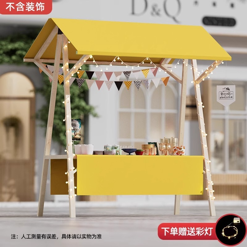 幼稚園ディスプレイスタンドナイトマーケット屋台スタンド無垢材プロモーション屋台折りたたみ子供用フリーマーケットブースカードレイアウト|undefined