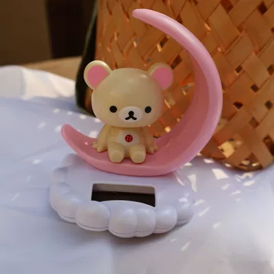 Car ornaments – Solar-Powered Cute Rilakkuma Cup - 101011-moon-bear-sister