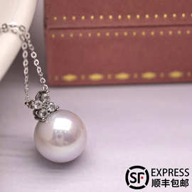 诸暨天然淡水珍珠项链四叶草珍珠吊坠经典幸运草高级感珍珠饰品