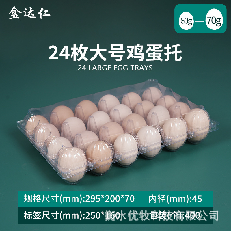 Titular de huevo de plástico desechable con hebilla con tapa a prueba de golpes transparente Tierra huevo caja de embalaje supermercado ventas directas de la fábrica