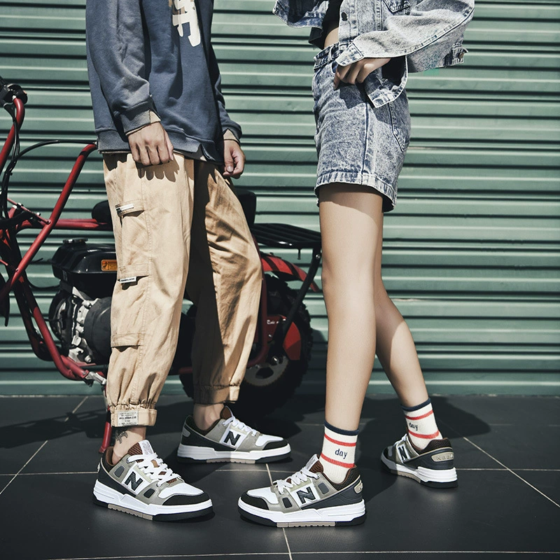 New Balance, обувь, кроссовки для любимых, высокие белые кожаные кеды для отдыха