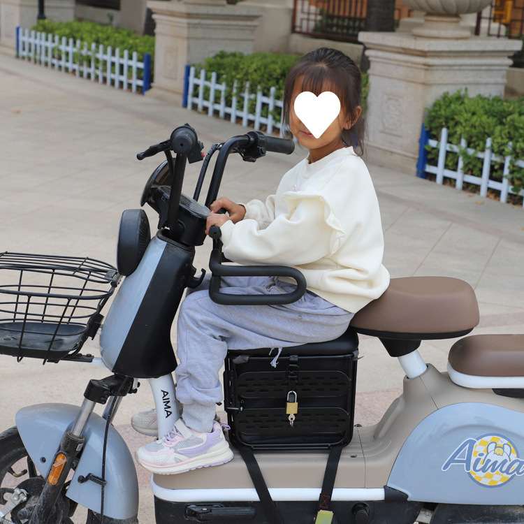 Yadi electric scooter child seat, Aima electric bike child seat, front-mounted seat for babies and toddlers, electric motorcycle baby seat