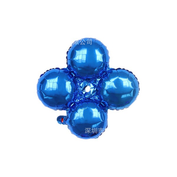 Round tetraonal aluminum film balloon four -wheel ball arch…