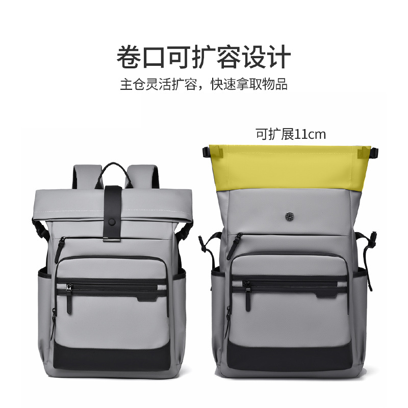 Mochila expandible para hombres mochila de viaje de negocios cubierta bolsas de computadora para hombres fabricantes de mochilas escolares de estudiantes de ocio