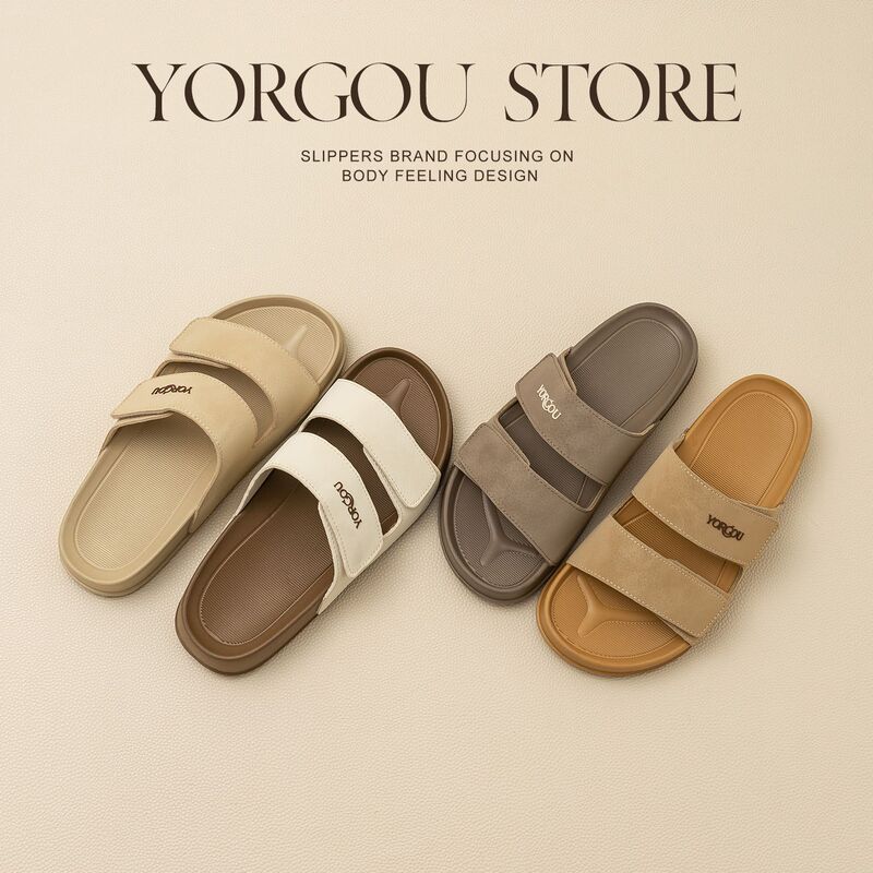 Yuangang thick-soled Birkenstock sandals for women, summer non-slip outdoor beach slip-on sandals with Velcro for office and commuting Yuangang thick-soled Birkenstock sandals for women, summer non-slip outdoor beach slip-on sandals with Velcro for office and commuting