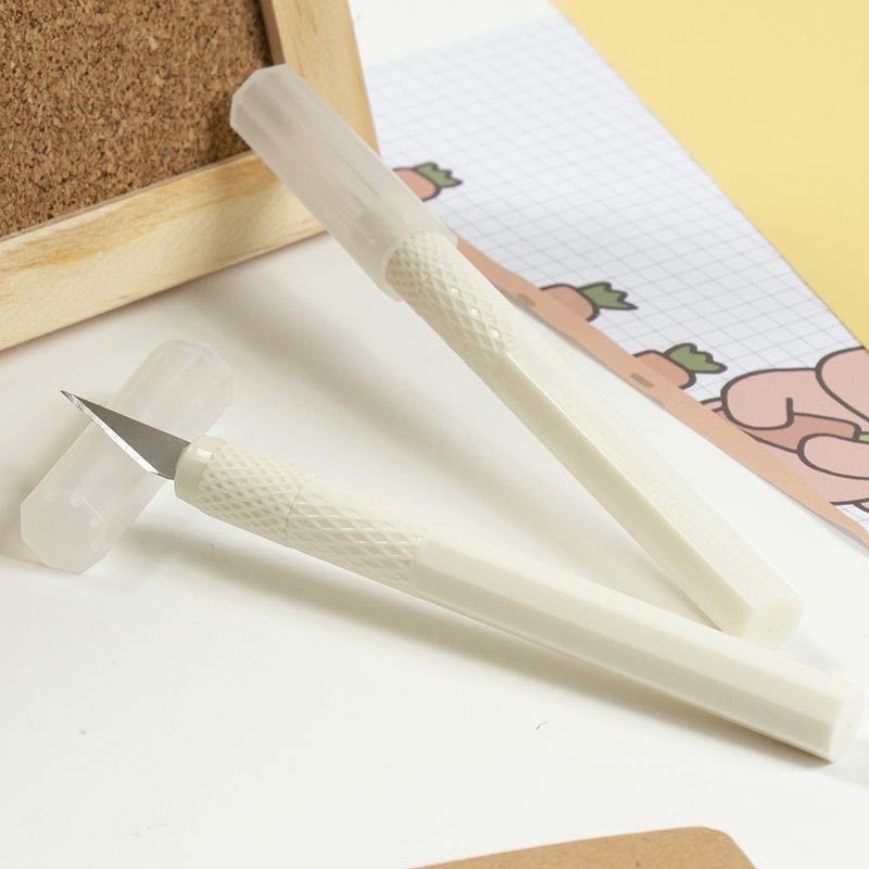 学生笔刀批发手账DIY刻刀雕刻笔裁纸刀手账橡皮章剪纸模型美工刀