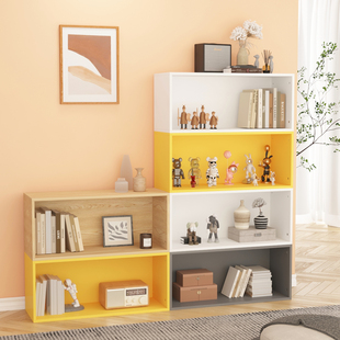 3Y Free Combination Lattice Cabinet Bay Window Bookshelf Storage Cabinet Bookcase Floor-Standing Low Cabinet Storage Cabinet Small Cabinet Storage Rack