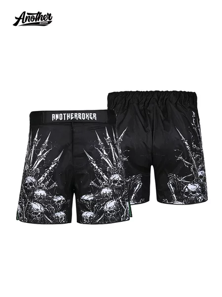 Anotherboxer New Style Skull Design Mma Shorts Professional Training Wear Ufc Boxing and Sanda Shorts