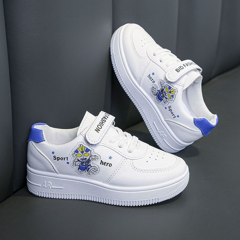 Zapatos blancos para niños 2025, zapatos casuales para estudiantes, zapatos deportivos transpirables de suela blanda para niños, zapatos casuales para niñas, marea