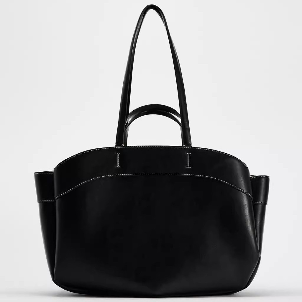 Spain Cross-border 2024 Autumn New Fashion Large Capacity Tote Bag Single Shoulder Portable Shopping Bag