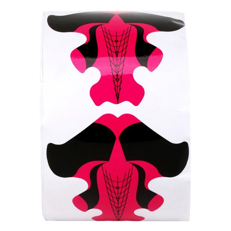 Transfronterizo exclusivo 100/500 piezas titular de papel de uñas de cristal de extensión de peces de colores extensión de papel extensión de uñas