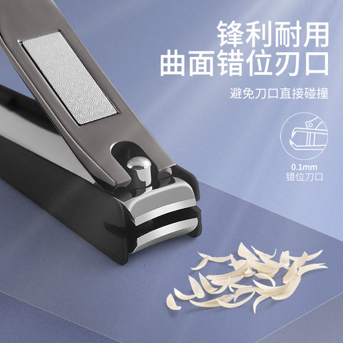 Manufacturer wholesale stainless steel nail clippers anti-splash set single nail clippers manicure tools finger scissors nail scissors