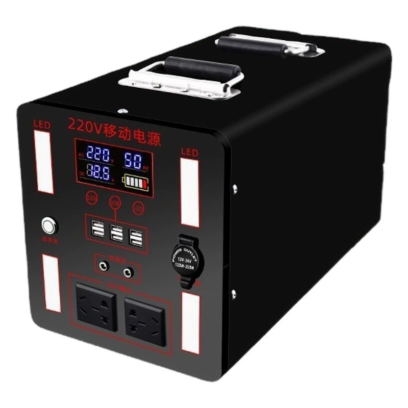 Портативная батарея большой емкости 220 В для мобильных устройств на открытом воздухе с розеткой, Автономная дорожная стойла, сбой питания, аварийная электростанция
