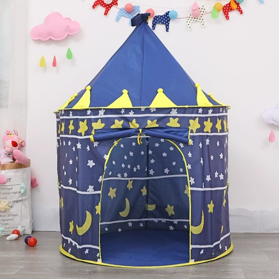 Children's Tent Princess House Doll Home Castle Yurt Game House Indoor House Boys and Girls Toy House (Çadırlar) - the-blue-prince-double