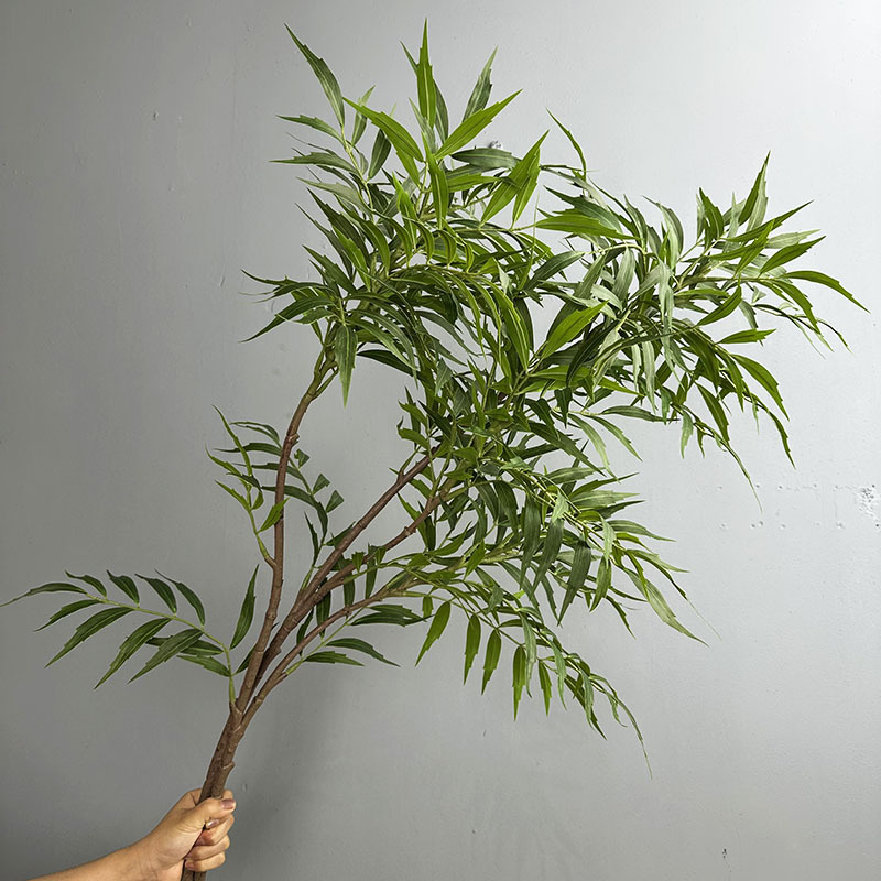 Artificial Tree with Ten Major Features: Huangzhu Single Branch Leaf Material, Green Plant Art, Flower Arrangement, Model House Decoration, Photography, and Visual Display Branches Artificial Tree with Ten Major Features: Huangzhu Single Branch Leaf Material, Green Plant Art, Flower Arrangement, Model House Decoration, Photography, and Visual Display Branches