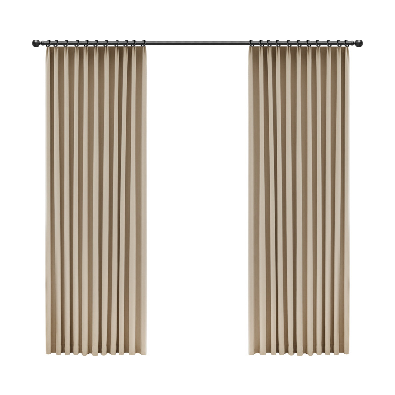 Salón de alta calidad francesa nórdica cortinas de color leche de Chenille ultra altas protector solar aislamiento de la luz ventana flotante del dormitorio japonés