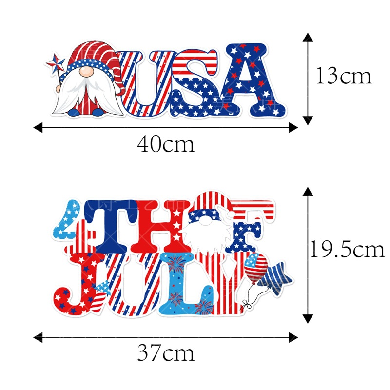 Europa y América EE.UU. Día de la Independencia decoración de la puerta colgante Día Nacional de los Estados Unidos decoración de la pared de la puerta colgante