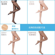 透彩丝袜女光腿神器夏季薄长筒胖MM加大防勾丝浪沙菠萝连裤袜大码