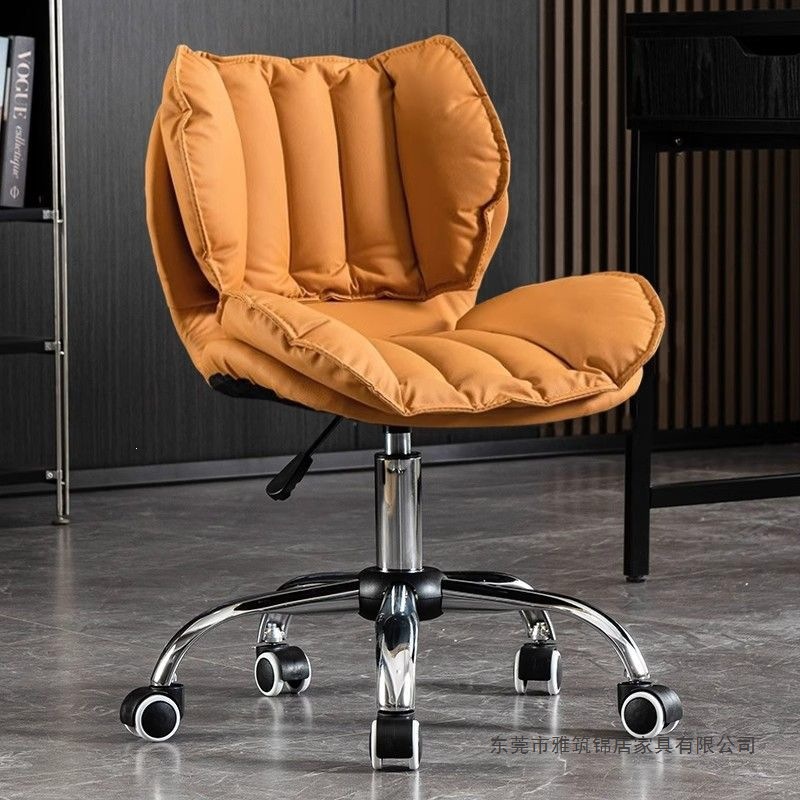 Luxury computer chair, comfortable for long-term sitting, home office chair, girls' bedroom makeup chair, desk chair with backrest, swivel chair