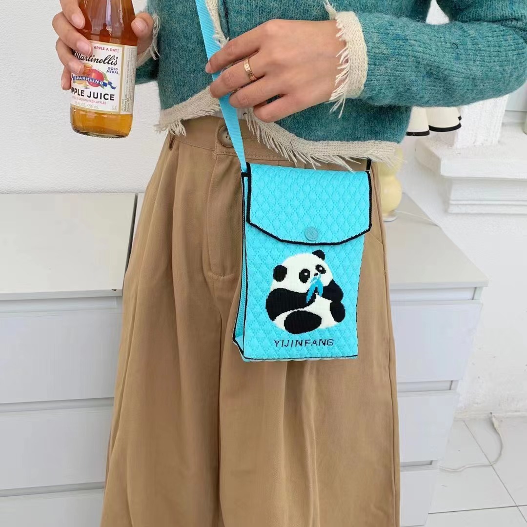 Small design cute knitted small bag