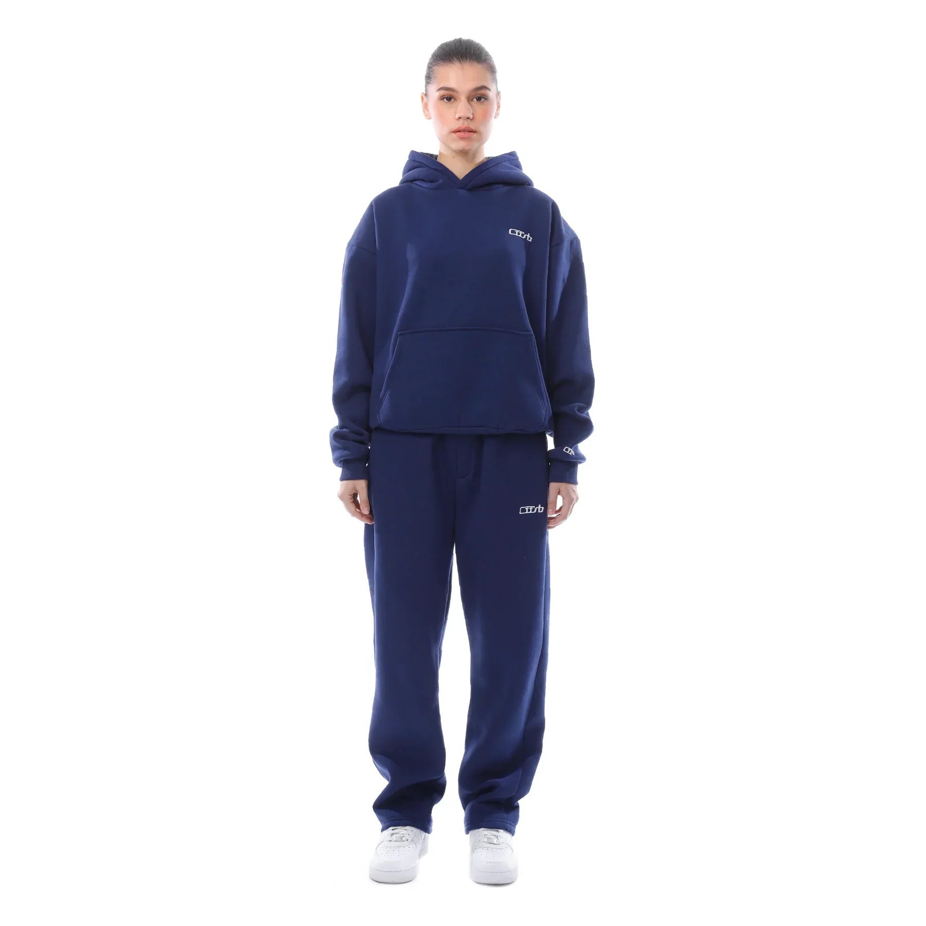 Women's Clothing Unisex Hip-Hop Streetwear Hoodie & Pants Set With Embroidered Lettering – Trendy Pullover Sweatshirt & Joggers Outfit For Men & Women_ecoleips.com