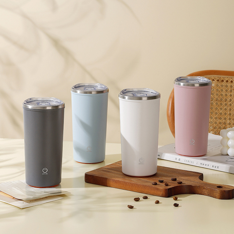 Electric Coffee Cup, Fully Automatic Blender, Portable Magnetic Soy Milk Cup, Water Cup, Magnetic Charging, Anti-Tip over